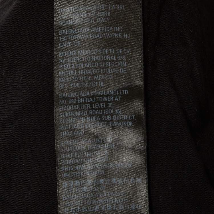 Pre Owned Balenciaga Unisex Black Cotton Knit Pants S