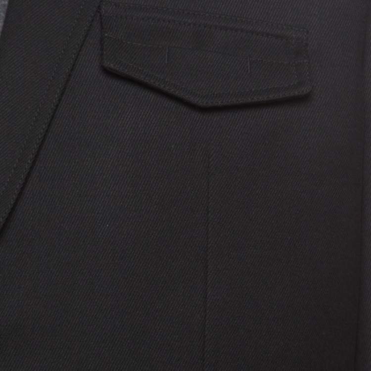 مملوكة مسبقًا Balenciaga Black Wool Two Button Blazer XL