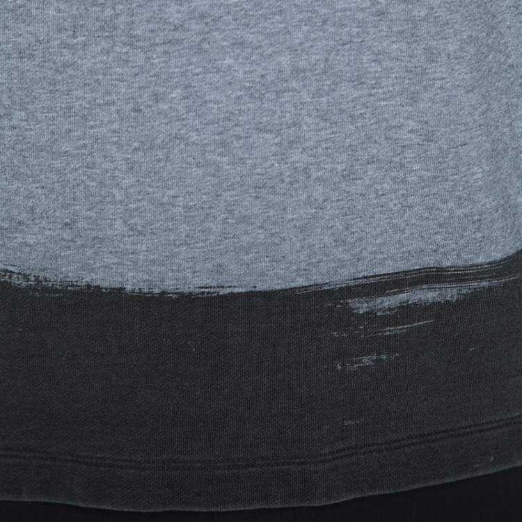 Pre Owned Balenciaga Grey Jersey Crew Neck Sweatshirt M