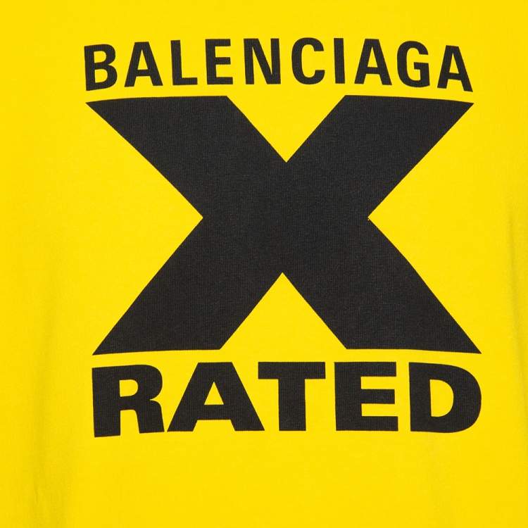 balenciaga x rated t shirt