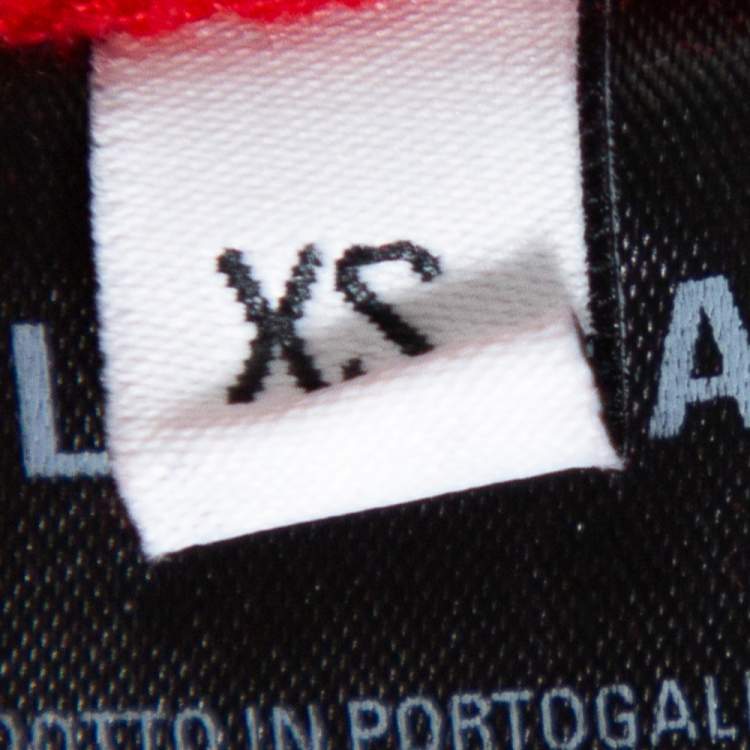 مملوكة مسبقًا Balenciaga Red Cotton BB Address Embroidered Ski Sweater XS