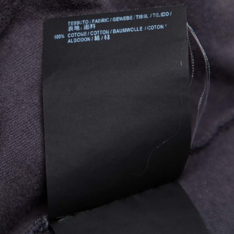 Pre Owned Balenciaga Washed Grey Cotton Speed Hunters Printed T-Shirt L