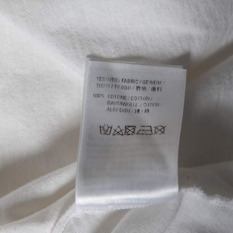 Pre Owned Balenciaga White Cotton Short Sleeve Oversized T-Shirt XS