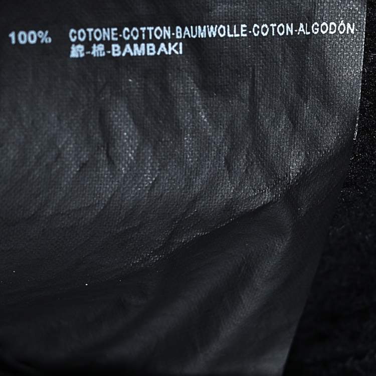 Pre Owned Balenciaga  Black 'Just A Weird Trip' Printed Cotton Sweatshirt M