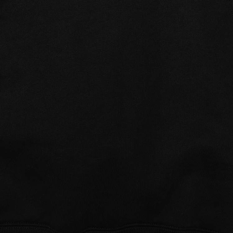 Pre Owned Balenciaga Black X Rated Printed Cotton Knit Hoodie S
