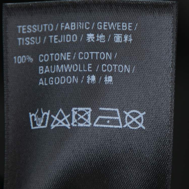 Pre Owned Balenciaga Black Cotton Caps Destroyed Flatground Crew Neck T-Shirt XS