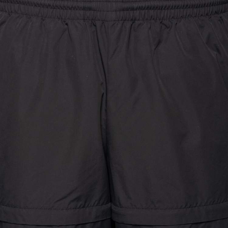 Pre Owned Balenciaga Black Synthetic Trackpants M