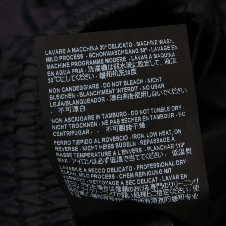 Pre Owned Balenciaga Black Synthetic Trackpants M