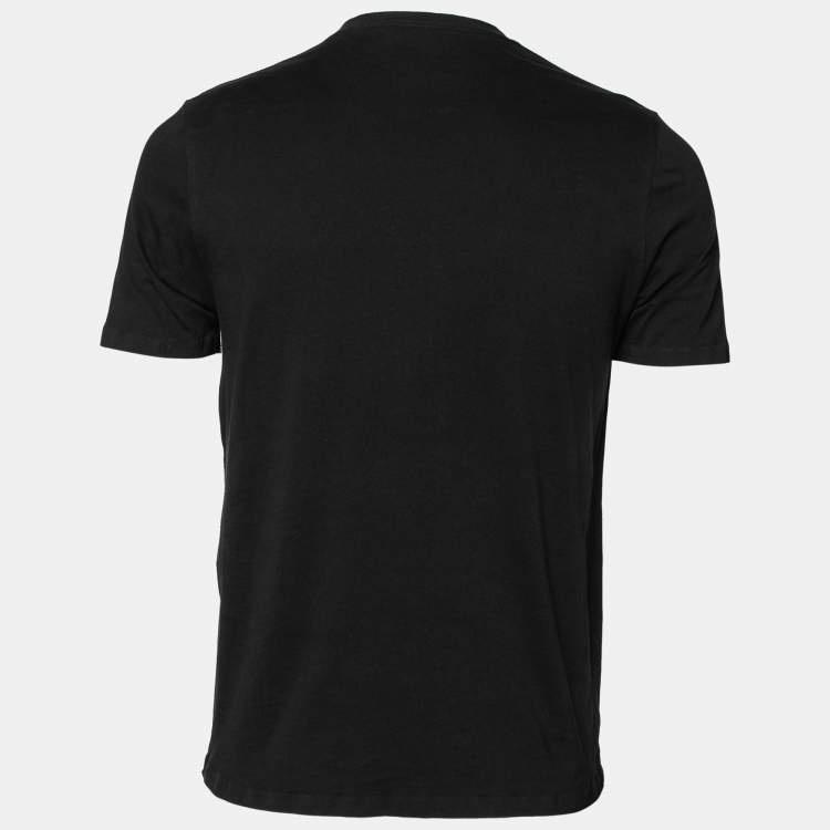 Pre Owned Balenciaga Black Cotton Crew Neck T-Shirt S