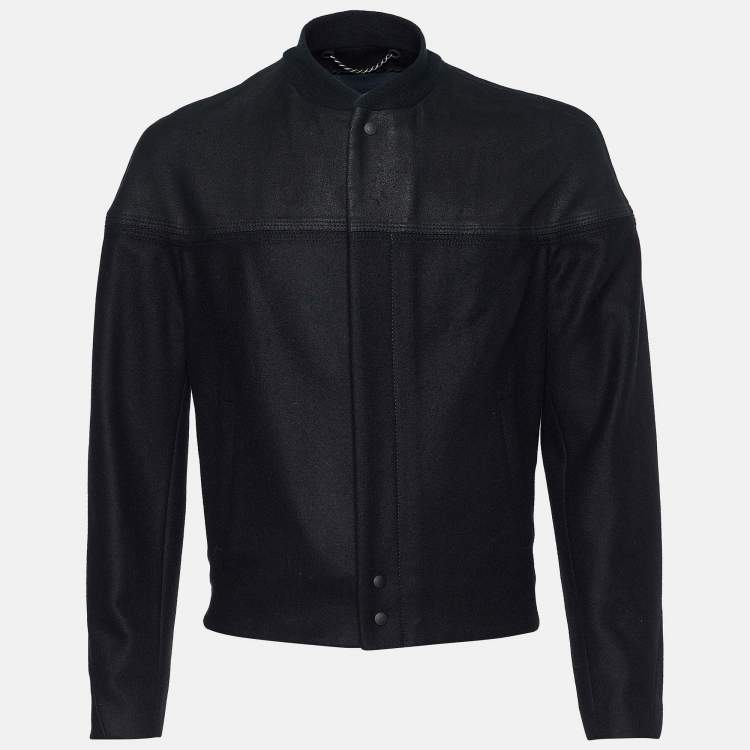 Balenciaga Black Wool Blend Zip Detail Jacket L Balenciaga | The Luxury ...