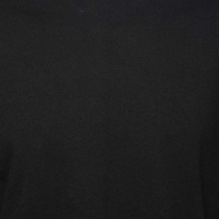Pre Owned Balenciaga Black Cotton Oversized Crewneck T-Shirt XS