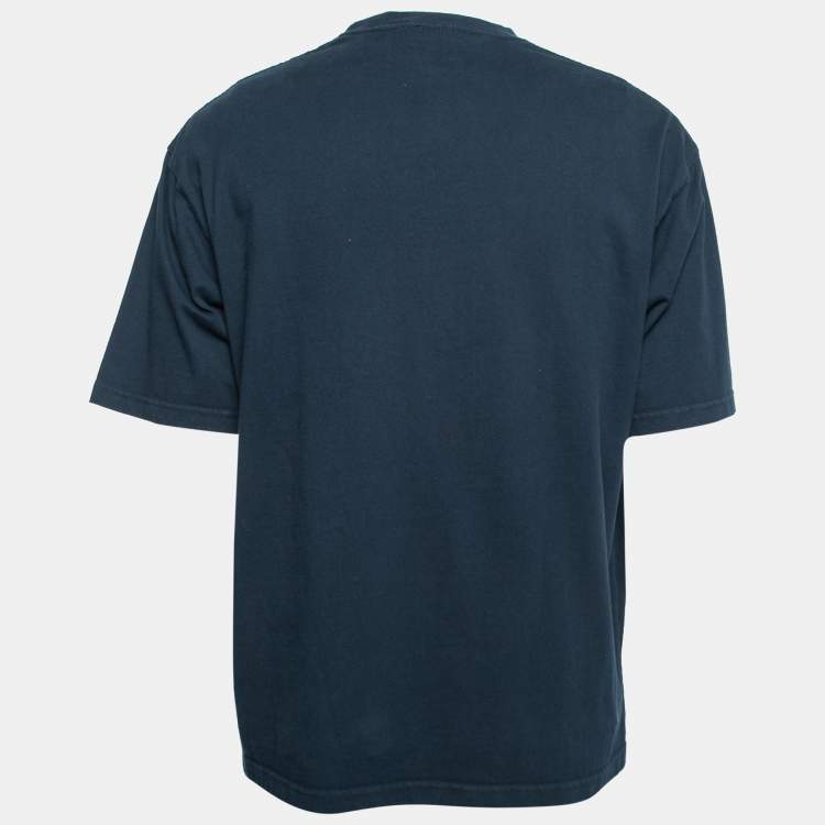 Navy blue hot sale balenciaga shirt