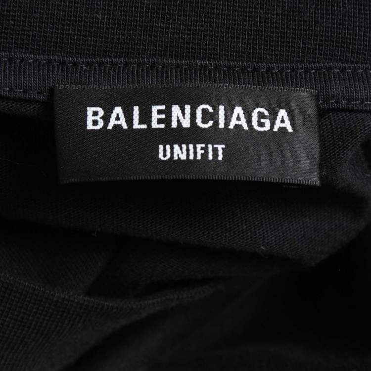 Pre Owned Balenciaga Black Cotton The Simpsons Printed T-Shirt One Size