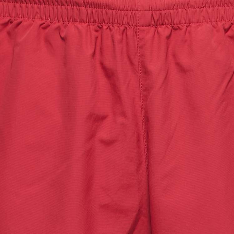 Pre Owned Balenciaga Red Nylon Jogger Pants M