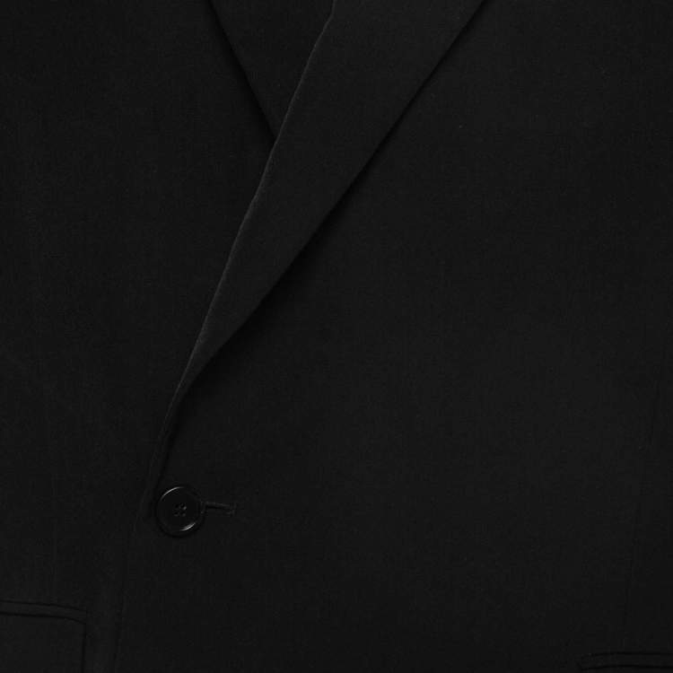 Pre Owned Balenciaga Black Technical 80's Shoulder Tailored Jacket L