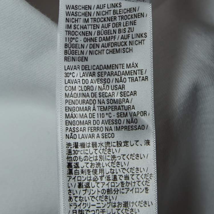 مملوكة مسبقًا Balenciaga X Adidas White Logo Print Cotton Oversized T-Shirt M