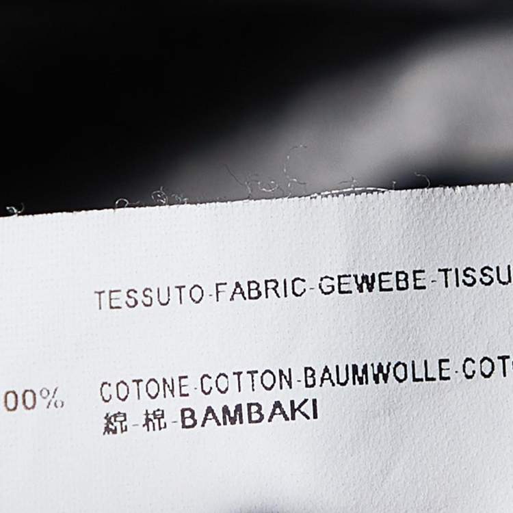 Pre Owned Balenciaga Grey Logo Print Cotton Crew Neck T-Shirt S