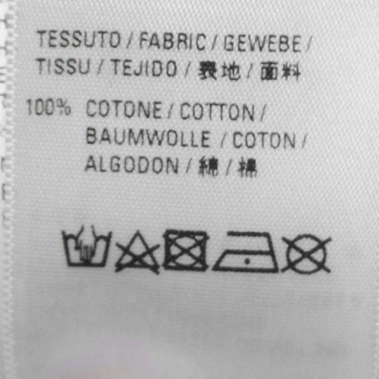 Pre Owned Balenciaga White Printed Cotton Oversized T-Shirt S