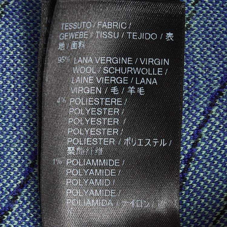 Pre Owned Balenciaga Black Logo Intarsia Wool Sweater M