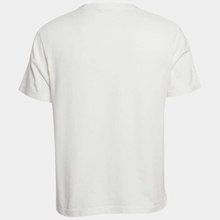 Balenciaga White Embroidered Cotton T-Shirt XS Balenciaga | TLC US