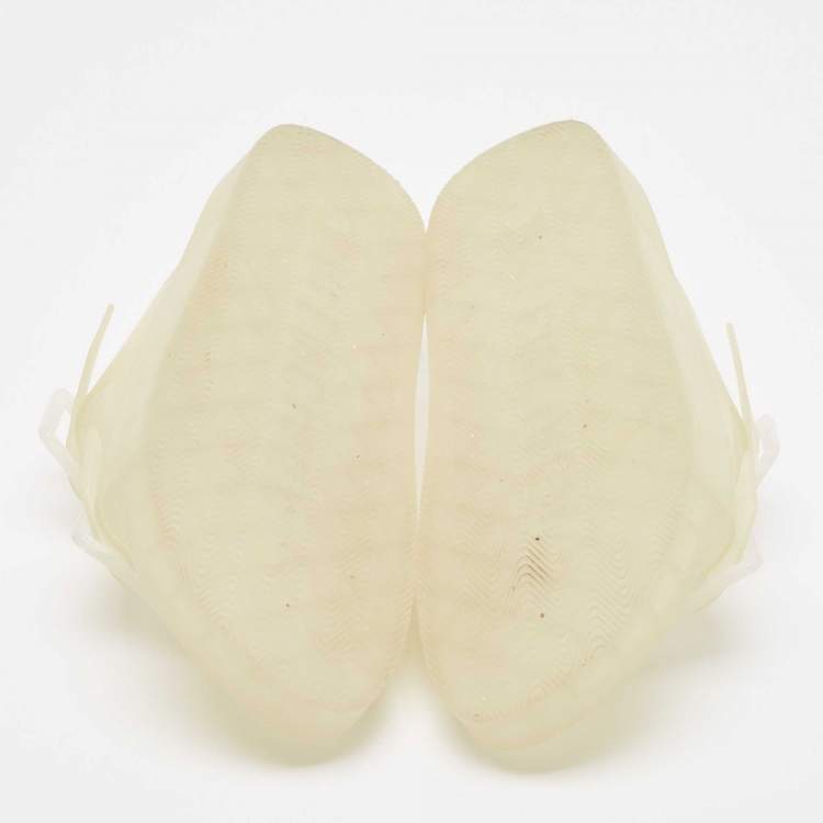 Pre Owned Balenciaga Transparent Rubber Flat Slides Size 43