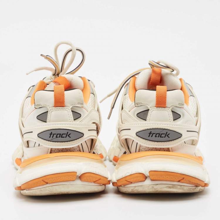 Pre Owned Balenciaga Multicolor Faux Leather and Mesh Track Sneakers Size 40
