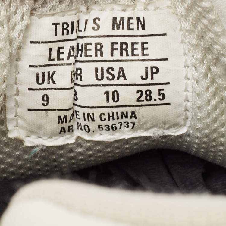Pre Owned Balenciaga White Leather Triple S Sneakers Size 43