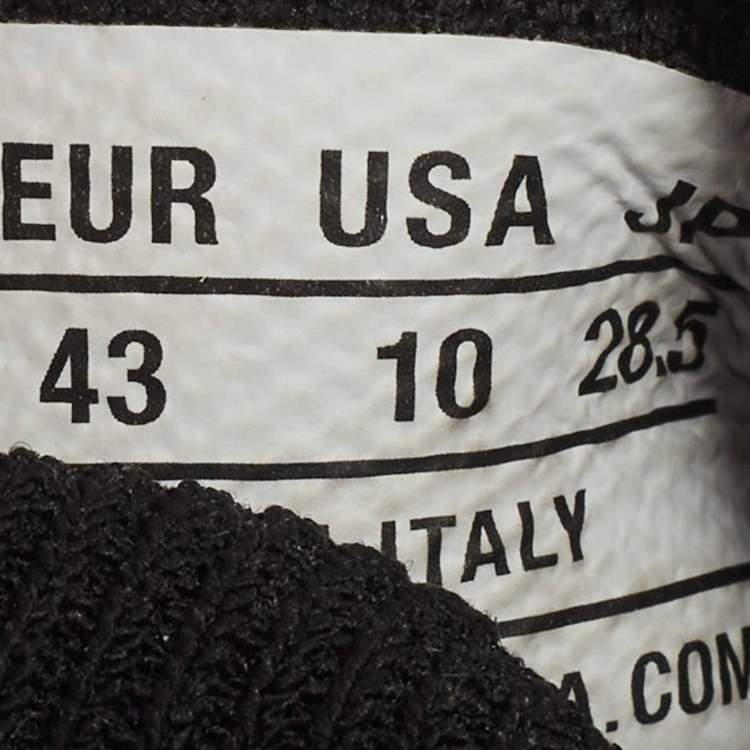 Pre Owned Balenciaga Black Knit Fabric Speed Trainer Sneakers Size 43