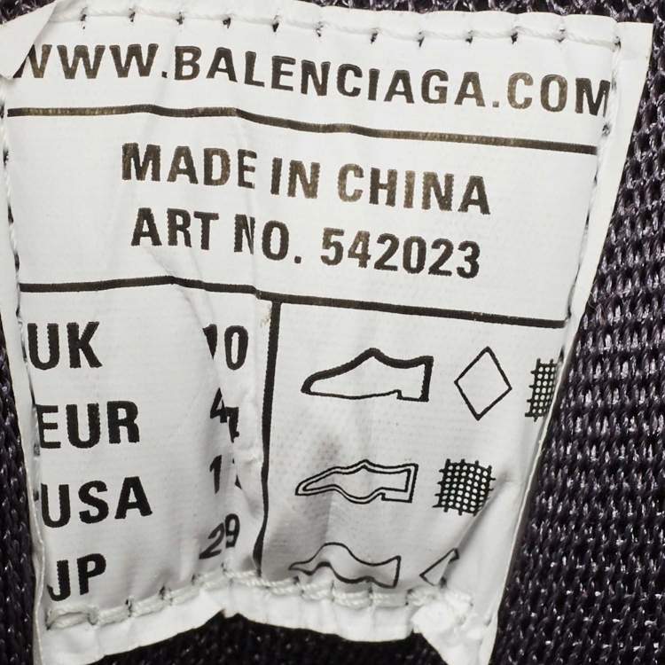 Pre Owned Balenciaga Multicolor Mesh and Faux Leather Track Sneakers Size 44