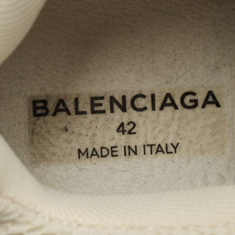 Pre Owned Balenciaga Multicolor Faux Leather and Mesh Triple S Lace Up Sneakers Size 42