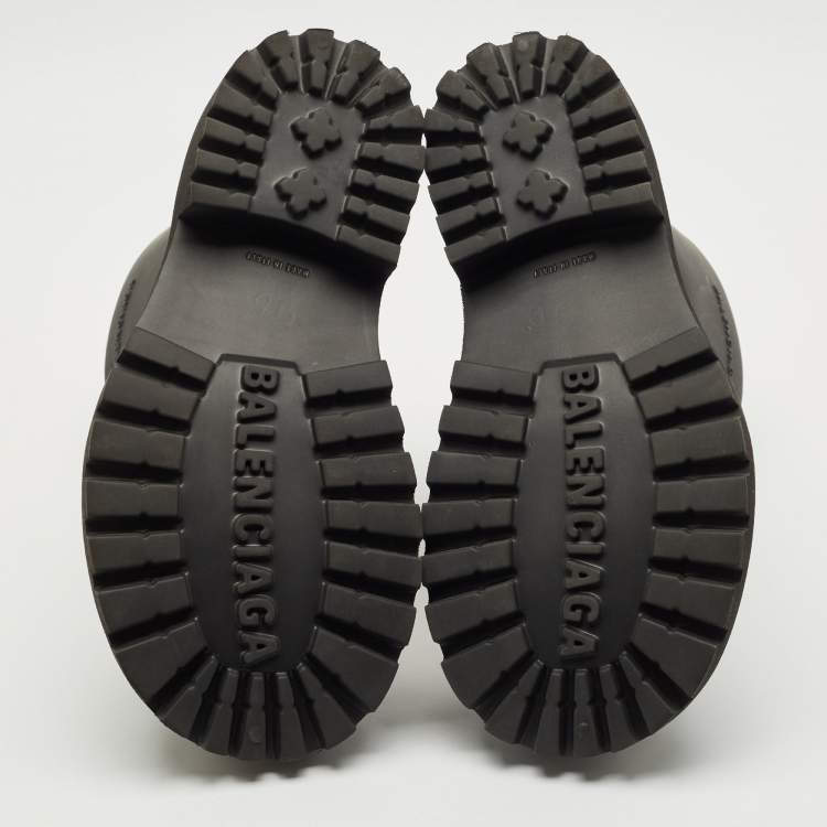 Pre Owned Balenciaga Black Rubber Steroid Boots Size 41