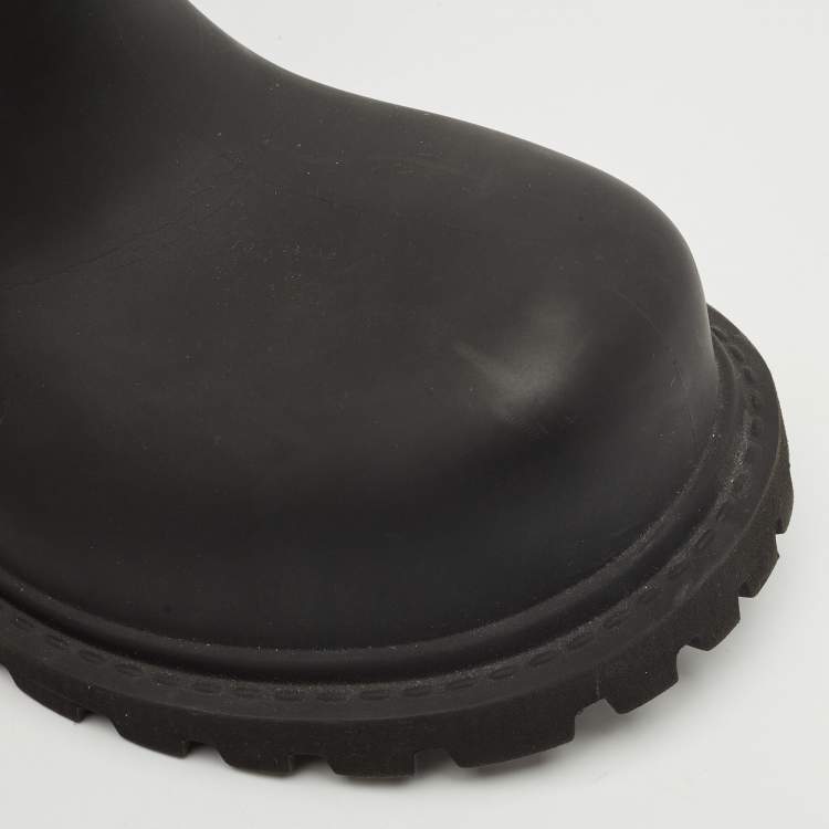 Pre Owned Balenciaga Black Rubber Steroid Boots Size 41