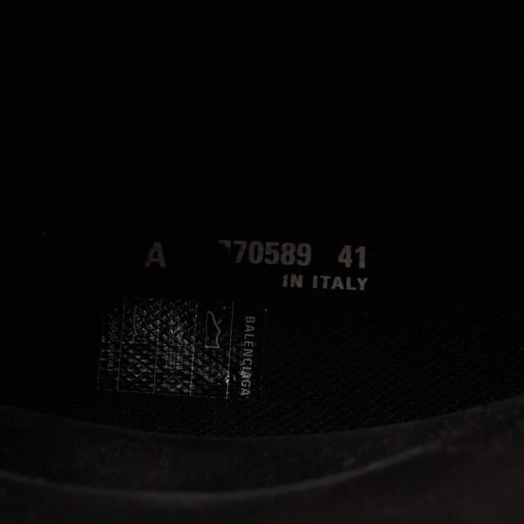 Pre Owned Balenciaga Black Rubber Steroid Boots Size 41