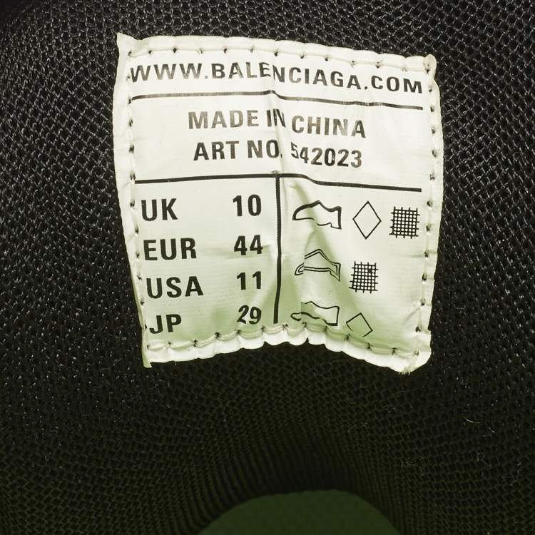 Pre Owned Balenciaga Track Size 44 Multicolor Faux Leather and Mesh Low Top Sneakers