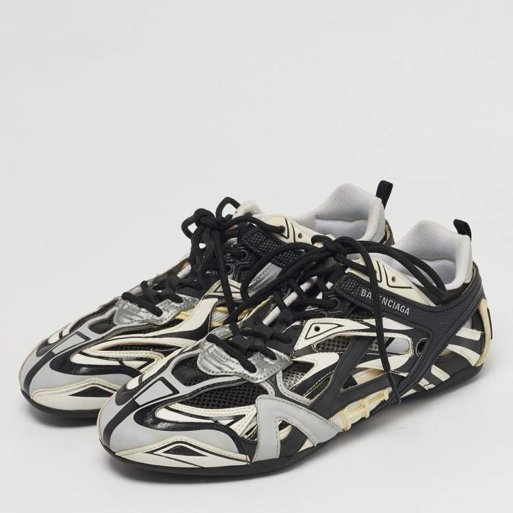 Pre Owned Balenciaga Drive Size 41 Multicolor Faux Leather and Mesh Low Top Sneakers