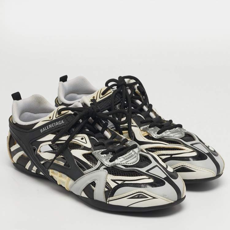 Pre Owned Balenciaga Drive Size 41 Multicolor Faux Leather and Mesh Low Top Sneakers