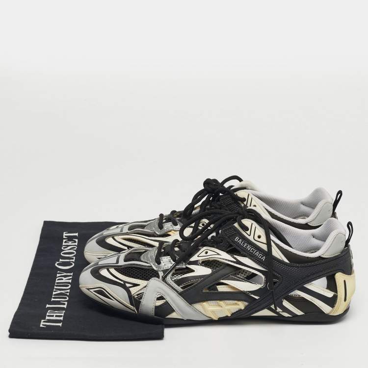 Pre Owned Balenciaga Drive Size 41 Multicolor Faux Leather and Mesh Low Top Sneakers