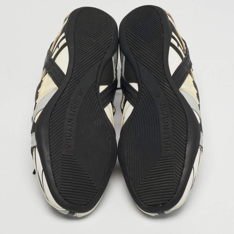 Pre Owned Balenciaga Drive Size 41 Multicolor Faux Leather and Mesh Low Top Sneakers