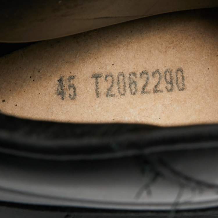 Pre Owned Balenciaga Size 45 Black Leather High Top Sneakers