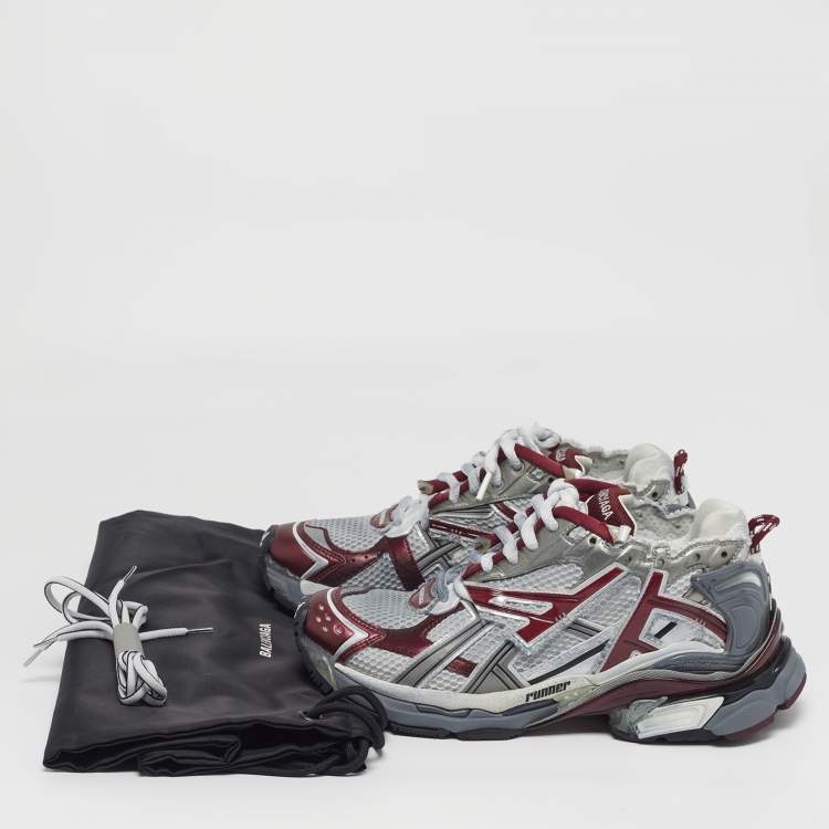 مملوكة مسبقًا Balenciaga Runner Size 41 Multicolor Faux Leather and Mesh Low Top Sneakers