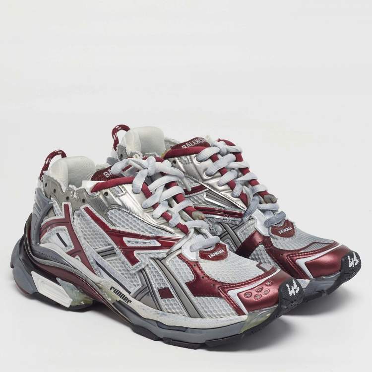 مملوكة مسبقًا Balenciaga Runner Size 41 Multicolor Faux Leather and Mesh Low Top Sneakers