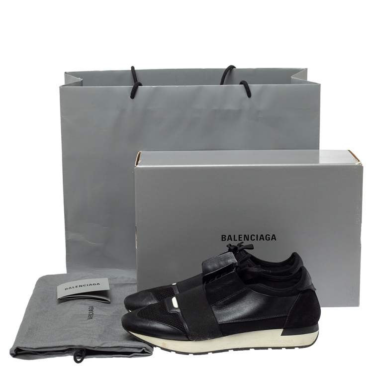 black and silver balenciaga sneakers