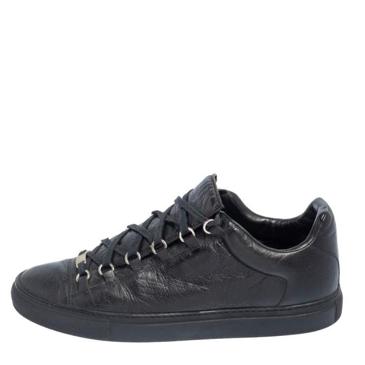 Også Vurdering Overskrift Balenciaga Black Leather Arena Low Top Sneakers Size 44 Balenciaga | TLC