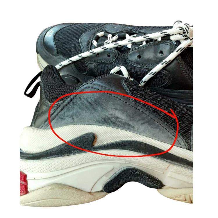 Pre Owned Balenciaga Tricolor Triple S Sneakers Size EU 43