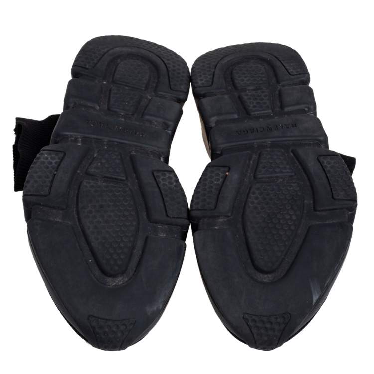 Pre Owned Balenciaga Black Knit Fabric Speed Slip On Sneakers Size 40