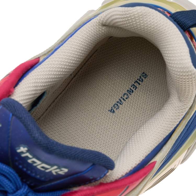 Pre Owned Balenciaga Multicolor Synthetic Leather And Mesh Track 2 Sneakers Size 42