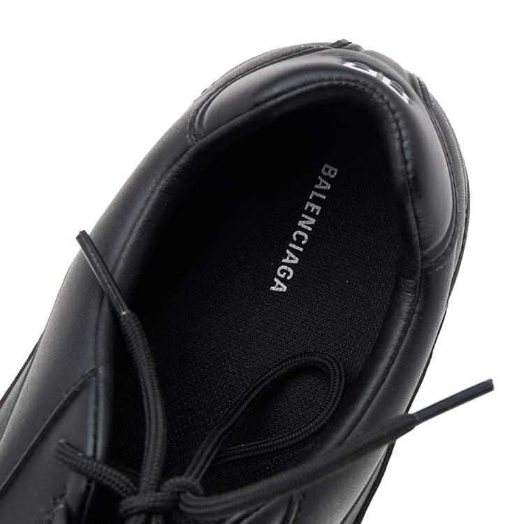 Pre Owned Balenciaga Black Quilted Leather Zen Low Top Sneakers Size 44
