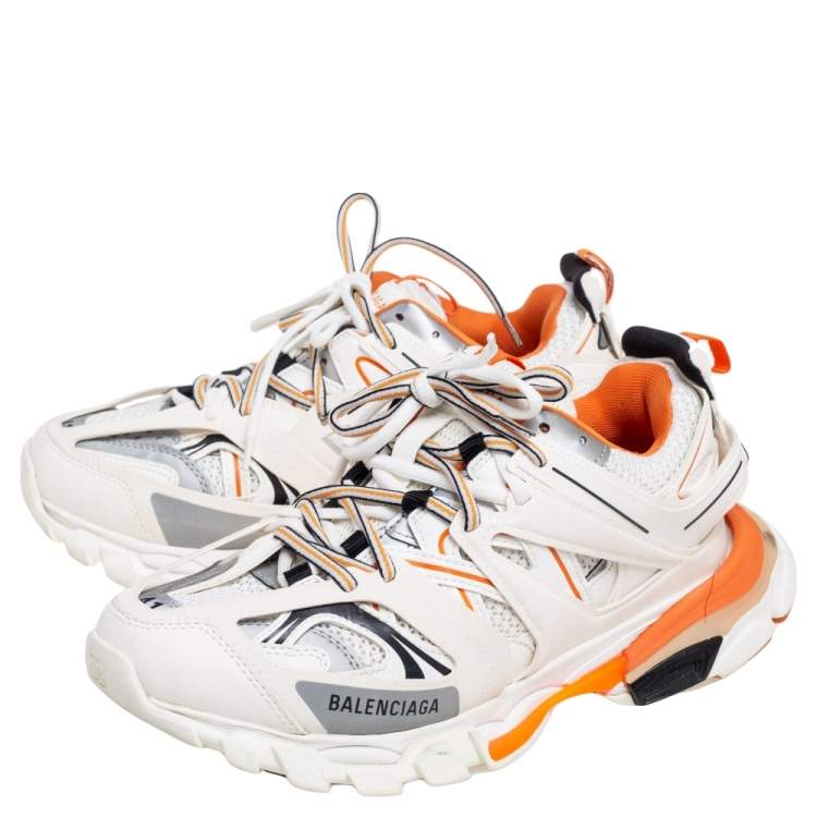 مملوكة مسبقًا Balenciaga Multicolor Mesh And Leather Triple S Sneakers Size 41