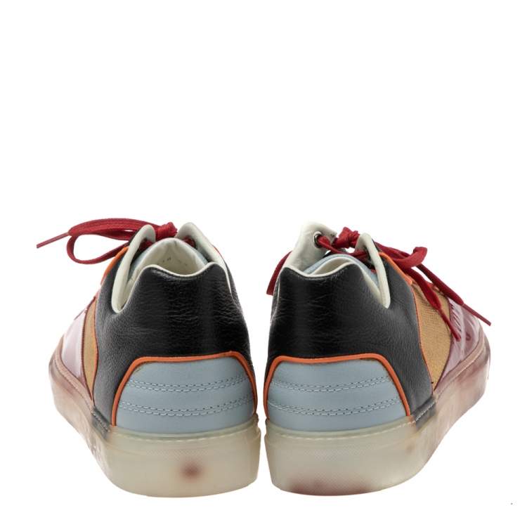 مملوكة مسبقًا Balenciaga Multicolor Patent And Leather Lace Up Sneakers  Size 43