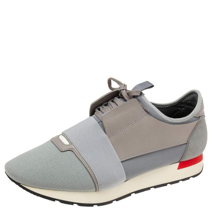 Balenciaga race runners store mens silver